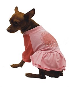 Платье с юбкой Pink розовое для собак 35 см Розовый Каскад