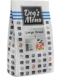Сухой корм Large Breed 22 9 для собак крупных пород 10 кг Dog’s menu