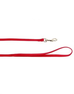 Поводок нейлон красный для собак 200 x 1 см Красный Каскад