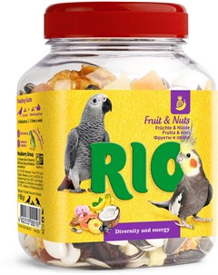 Лакомство Fruit Nuts Фруктово ореховая смесь для птиц 160 г Rio