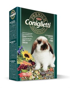 Корм Premium Coniglietti для кроликов и молодняка 500 г Padovan