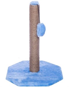 Когтеточка Столбик New голубой джут для кошек 48 х 36 х 34 см Синий Yami-yami
