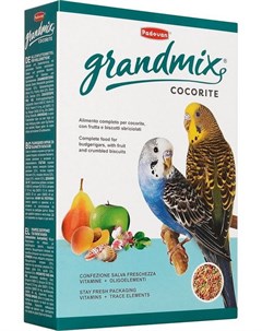 Корм Grandmix Cocorite комплексный для волнистых попугаев 400 г Padovan