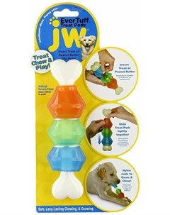 Игрушка JW Treat Pod Nylon Small Косточка с контейнерами для лакомства для собак 26 5 см х 4 см х 13 Jw pet
