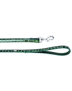 Поводок Колибри с украшением Косточка со стразами зеленый для собак 120 x 1 5 см Зеленый Каскад