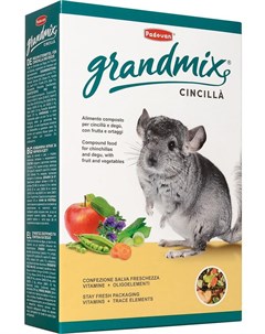 Корм Grandmix Cincilla для шиншилл и дегу 850 г Padovan