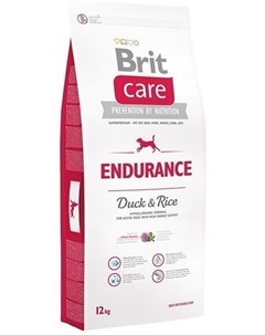 Сухой корм Care Endurance с уткой и рисом для активных собак всех пород 12 кг Утка с рисом Brit*