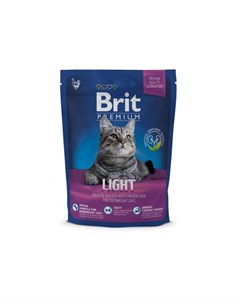 Сухой корм Premium Cat Light для кошек склонных к излишнему весу 300 г Курица и печень Brit*