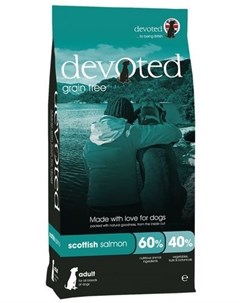Сухой корм беззерновой с шотландским лососем для собак 2 кг Лосось Devoted