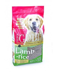 Сухой корм Adult Lamb Rice для взрослых собак 12 кг Nero gold