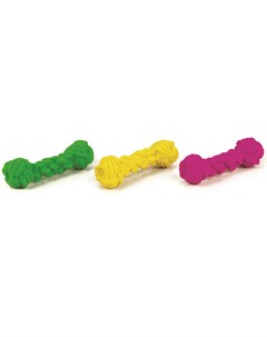 Игрушка Гантель плетеная латекс для собак 16 см В заказе будет случайный цвет Beeztees
