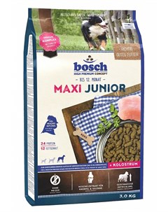 Сухой корм Junior Maxi для щенков крупных пород 3 кг Bosch