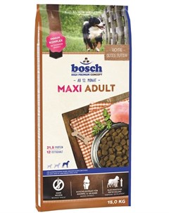 Сухой корм Adult Maxi для взрослых собак крупных пород 15 кг Bosch
