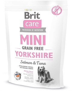 Сухой корм Care Mini GF Yorkshire беззерновой для собак породы Йоркширский Терьер 400 г Brit*