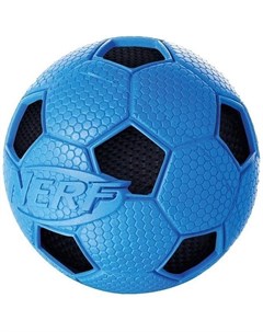 Игрушка Мяч футбольный для собак 7 5 см Синий желтый Nerf