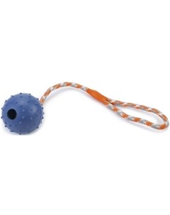 Игрушка Мячик с колокольчиком на верёвке для собак 30см Beeztees