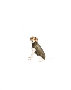 Нано плащ дождевик Hexagon jackets светоотражающий оливковый для собак 40 см Оливковый Dog gone smart