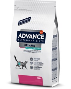 Сухой корм Urinary Low Calories при мочекаменной болезни с пониженным содержанием калорий для кошек  Advance