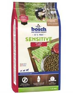 Сухой корм Sensitive Lamb Rice для собак с чувствительным пищеварением 1 кг Bosch