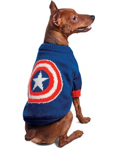 Свитер Капитан Америка для собак 25 см Синий Triol marvel