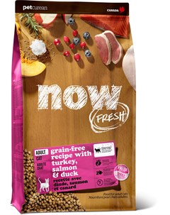 Сухой корм Now Fresh Adult беззерновой с индейкой уткой и овощами для взрослых кошек 1 36 кг Now natural holistic