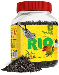 Лакомство Niger Seeds абиссинский нуг для всех видов птиц 250 г 250 г Rio