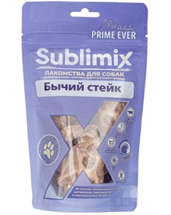 Лакомство Sublimix Бычий стейк для собак 55 г Prime ever