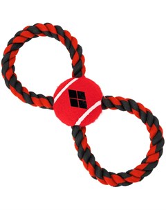 Игрушка Харли Квинн красный мячик на верёвке для собак Красный Buckle-down