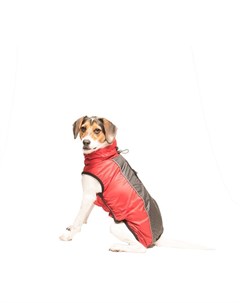 Нано плащ дождевик Hexagon jackets светоотражающий красный для собак 25 см Красный Dog gone smart