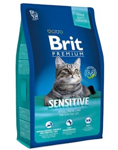 Сухой корм Premium Cat Sensitive для кошек с чувствительным пищеварением 1 5 кг Ягненок Brit*
