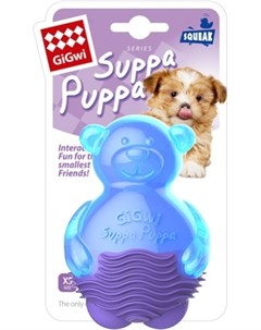 Игрушка Suppa Puppa Мишка с пищалкой для собак 10 cv Синий Gigwi