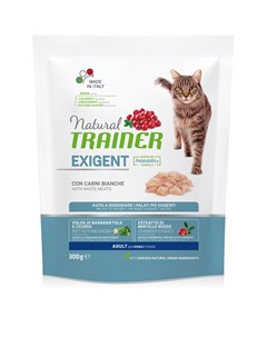 Natural Exigent Cat корм для привередливых кошек старше 1 года с белым мясом 300 г Trainer