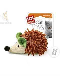 Игрушка для кошек текстильная Ежик с электронным чипом 7 см Gigwi