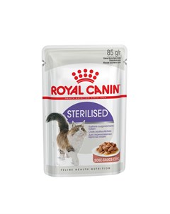 Sterilised Влажный корм пауч для стерилизованных кошек в соусе 85 гр Royal canin