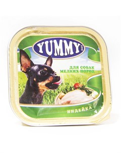 Консервы для собак мелких пород с индейкой 100 г Yummy