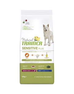 Natural корм сухой для собак сенситив плюс для средних и крупных породс кроликом и рисом Trainer