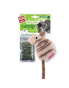 Игрушка для кошек Мышка с кошачьей мятой 10 см Gigwi