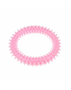 Игрушка для собак Кольцо массажное розовое 11 см Petmax