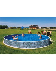 Морозоустойчивый бассейн Stone круглый 4х1 2 м Basic Azuro