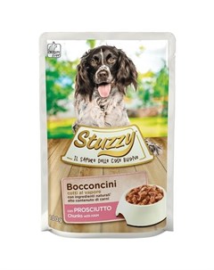 Stuzzy Bocconcini Пауч Ветчина в соусе для собак 100 гр Stuzzy dog