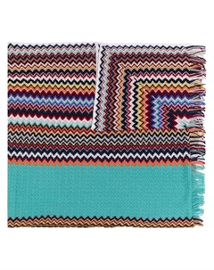 Шерстяной шарф с узором зигзаг Missoni