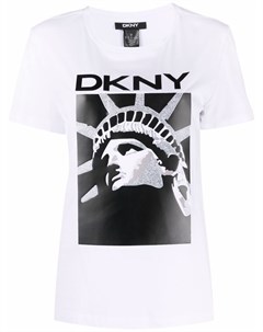 Футболка с графичным принтом Dkny