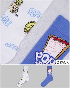 Набор из 2 пар носков с дизайном Pop Tarts Asos design
