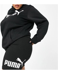 Черные шорты леггинсы с логотипом Plus Essentials Puma