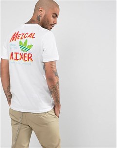 Белая футболка с принтом BR4948 Adidas skateboarding