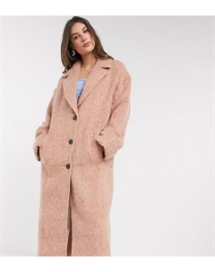 Розовое oversized пальто ASOS DESIGN Tall Asos tall