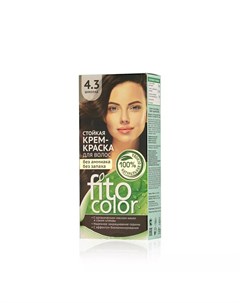 Стойкая крем краска FitoColor для волос 4 3 Шоколад 125мл Фитокосметик