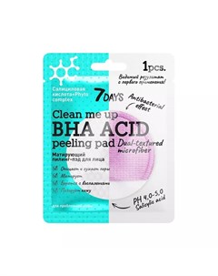 Матирующий пилинг пэд для лица BHA Acid 5г 7 days