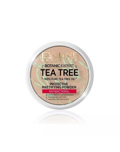 Пудра для лица Tea tree антибактериальная матирующая 004 Beige 9г Eveline