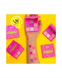 Тени для век Extremely Chick UVglow Neon 501 Pink Punk 9г 7 days